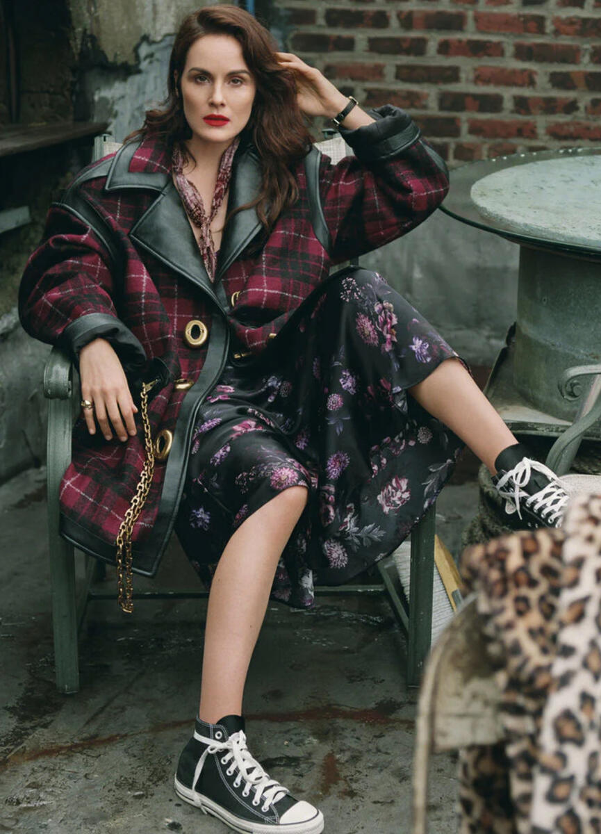 MICHELLE DOCKERY IN DRESS DESIGN FOR CAMI NYC, WORN FOR. INSTYLE MAGAZINE 2019