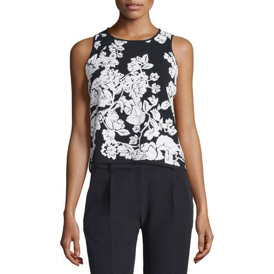 Milly, Floral Jacquard Knit
